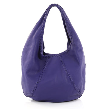 Bottega Veneta Baseball Hobo Leather with Intrecciato 2774902