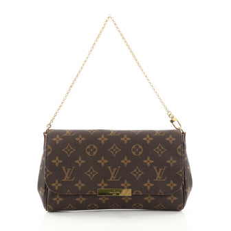 Louis Vuitton Favorite Handbag Monogram Canvas MM Brown 2775301