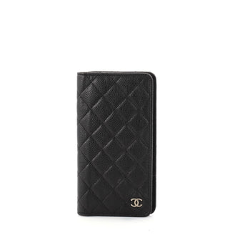 Chanel Vintage CC Checkbook Holder Quilted Caviar Long 2775601