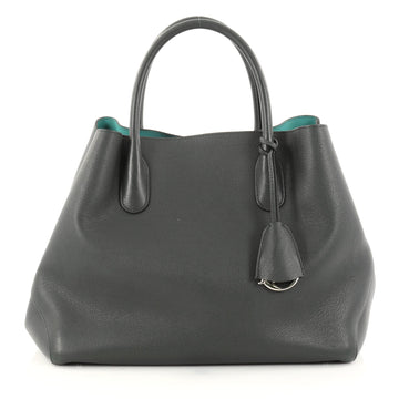 Christian Dior Open Bar Bag Leather Large Green 2775702