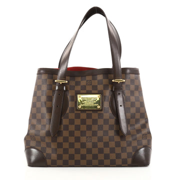 Louis Vuitton Hampstead Handbag Damier MM Brown 2776401