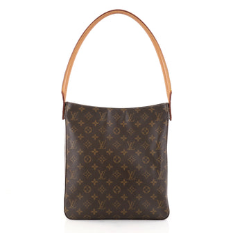 Louis Vuitton Looping Handbag Monogram Canvas GM Brown 2776803