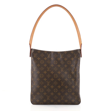 Louis Vuitton Looping Handbag Monogram Canvas GM Brown 2776803