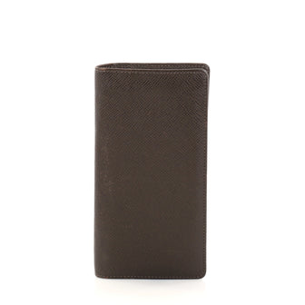 Louis Vuitton Brazza Wallet Taiga Leather Brown 2778703