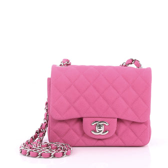 Chanel Square Classic Single Flap Bag Quilted Caviar 2779701