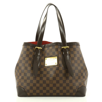 Louis Vuitton Hampstead Handbag Damier MM Brown 2779901