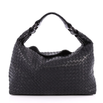 Bottega Veneta Sloane Hobo Intrecciato Nappa Medium Black 2782703