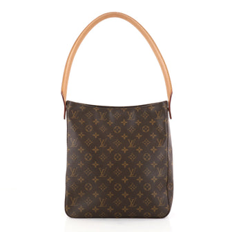 Louis Vuitton Looping Handbag Monogram Canvas GM Brown 2782902
