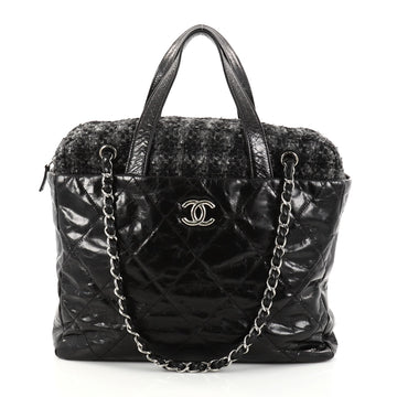 Chanel Portobello Zip Tote Quilted Glazed Calfskin and black 2783002