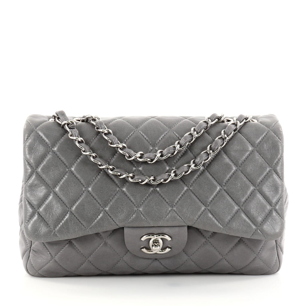 Buy Chanel Classic Single Flap Bag Quilted Lambskin Jumbo 2783602