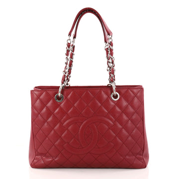 Chanel Grand Shopping Tote Quilted Caviar Red 2783901