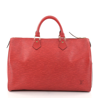 Louis Vuitton Speedy Handbag Epi Leather 35 Red 2785703