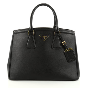Prada Parabole Handbag Saffiano Leather Medium Black 2785901
