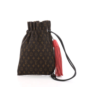 Louis Vuitton Triangle War Pouch Pleated Monogram Canvas 2786901