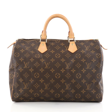 Louis Vuitton Speedy Handbag Monogram Canvas 35 Brown 2787001