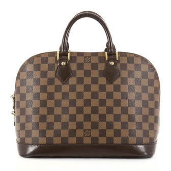 Louis Vuitton Vintage Alma Handbag Damier PM Brown 2787304