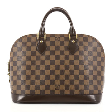 Louis Vuitton Vintage Alma Handbag Damier PM Brown 2787304