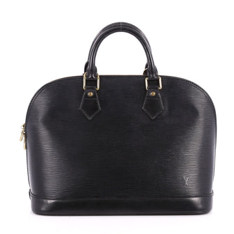 Louis Vuitton Vintage Alma Handbag Epi Leather PM Black 2787305