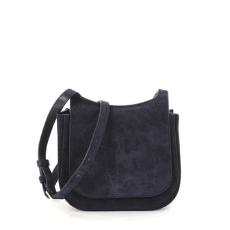 The Row Hunting Crossbody Bag Suede 7 Blue 2789701