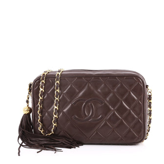Chanel Vintage Diamond CC Camera Bag Quilted Leather 2790001