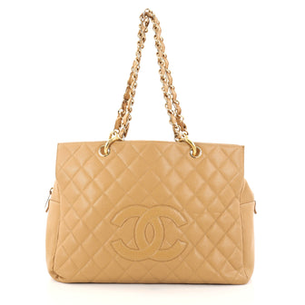 Chanel Grand Timeless Shopping Tote Quilted Caviar Neutral 2791101