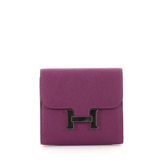 Hermes Constance Wallet Epsom Compact Purple 2792303