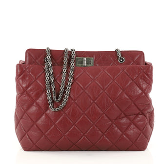 Chanel Reissue Tote Quilted Aged Calfskin Large Red 2792309