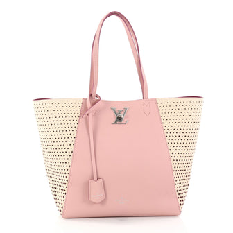 Louis Vuitton Lockme Cabas Perforated Leather Pink 2792701