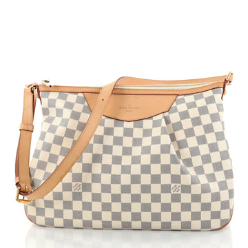 Louis Vuitton Siracusa Handbag Damier MM White 2793301