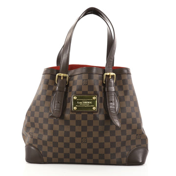Louis Vuitton Hampstead Handbag Damier MM Brown 2794602