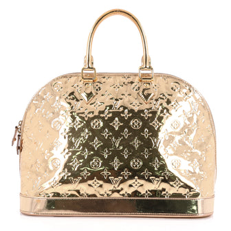 Louis Vuitton Alma Handbag Miroir PVC GM Gold 2794901