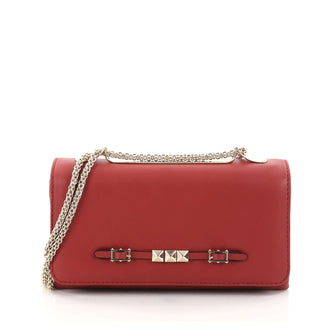 Valentino Cash and Rocket Shoulder Bag Leather Medium Red 2795901