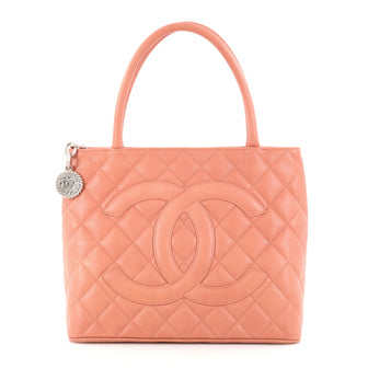 Chanel Medallion Tote Quilted Caviar Pink 2796203