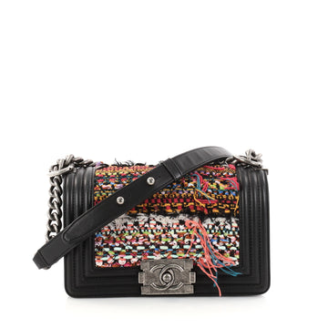 Chanel Boy Flap Bag Tweed Small Pink 2798001