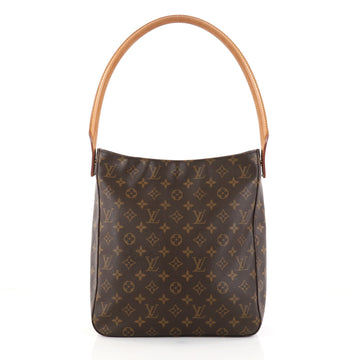 Louis Vuitton Looping Handbag Monogram Canvas GM Brown 2798403