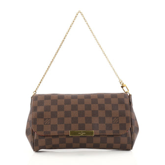 Louis Vuitton Favorite Handbag Damier MM Brown 2799101