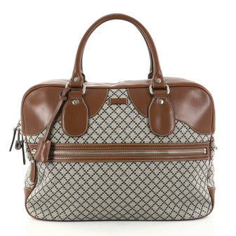 Gucci Zip Pocket Briefcase Diamante Canvas with Leather 2799604.