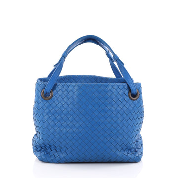 Bottega Veneta Bella Tote Intrecciato Nappa Small Blue 2802601