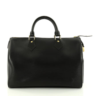 Louis Vuitton Speedy Handbag Epi Leather 30 Black 2803004