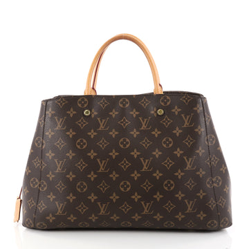 Louis Vuitton Montaigne Handbag Monogram Canvas GM Brown 2804201