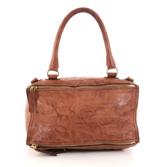 Givenchy Pandora Bag Distressed Leather Medium Brown 2805202