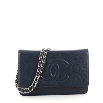 Chanel Timeless Wallet on Chain Caviar Blue 2805203