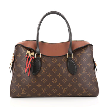ouis Vuitton Tuileries Handbag Monogram Canvas with Leather