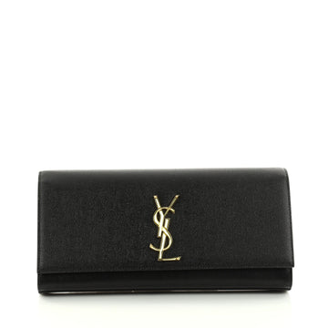 Saint Laurent Classic Monogram Clutch Leather Medium Black 2807201