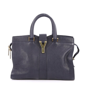 Saint Laurent Chyc Cabas Tote Leather Small Blue 2807202