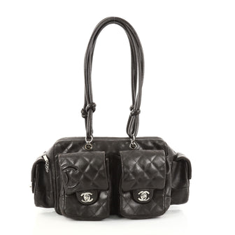 Chanel Cambon Multipocket Reporter Handbag Quilted 2807501