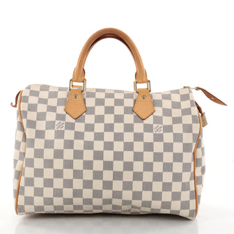 Louis Vuitton Speedy Handbag Damier 30 White 2808401