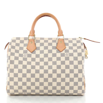 Louis Vuitton Speedy Handbag Damier 30 White 2808701