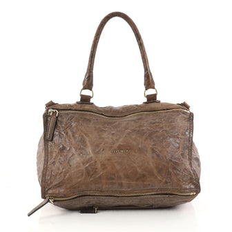 Givenchy Pandora Bag Distressed Leather Medium Brown 2808702