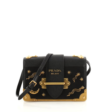 Prada Cahier Crossbody Bag Embellished Leather Small 2809402